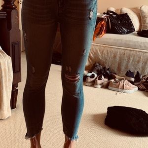 Zara ripped denim jean